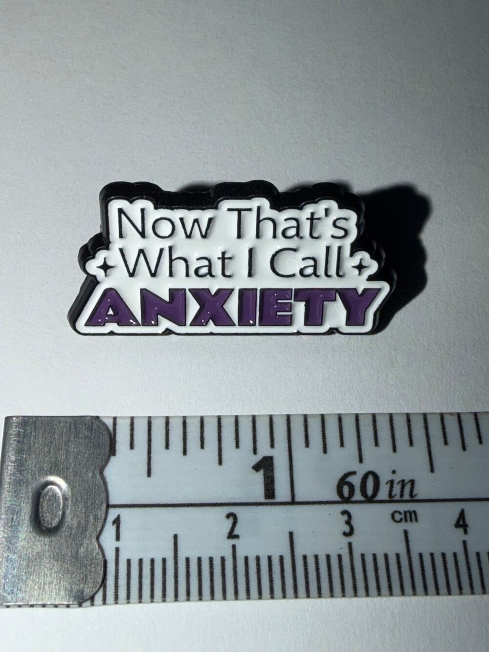 Now That’s What I Call Anxiety Script Pin Brooch